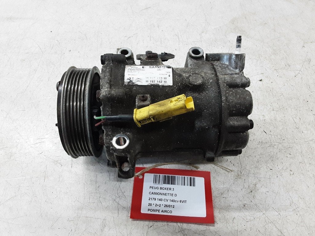 COMPRESSEUR CLIMATISATION Peugeot Boxer (U9) (9819711380), Kontakt-peugeot@peugeot.com, Utilisé, Peugeot Deutschland GmbH, Bahnhofsplatz
65423  Rüsselsheim, DE