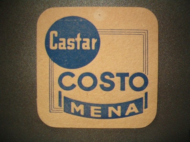 Tapis à bière Mena Rotselaar 2 : 94 x 94 mm, Collections, Enlèvement ou Envoi, Utilisé, Sous-bock