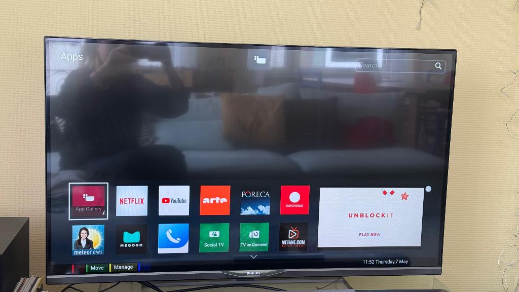 Philips Tv 42inch met afstandsbediening, Ophalen, Philips, 100 cm of meer, Full HD (1080p)