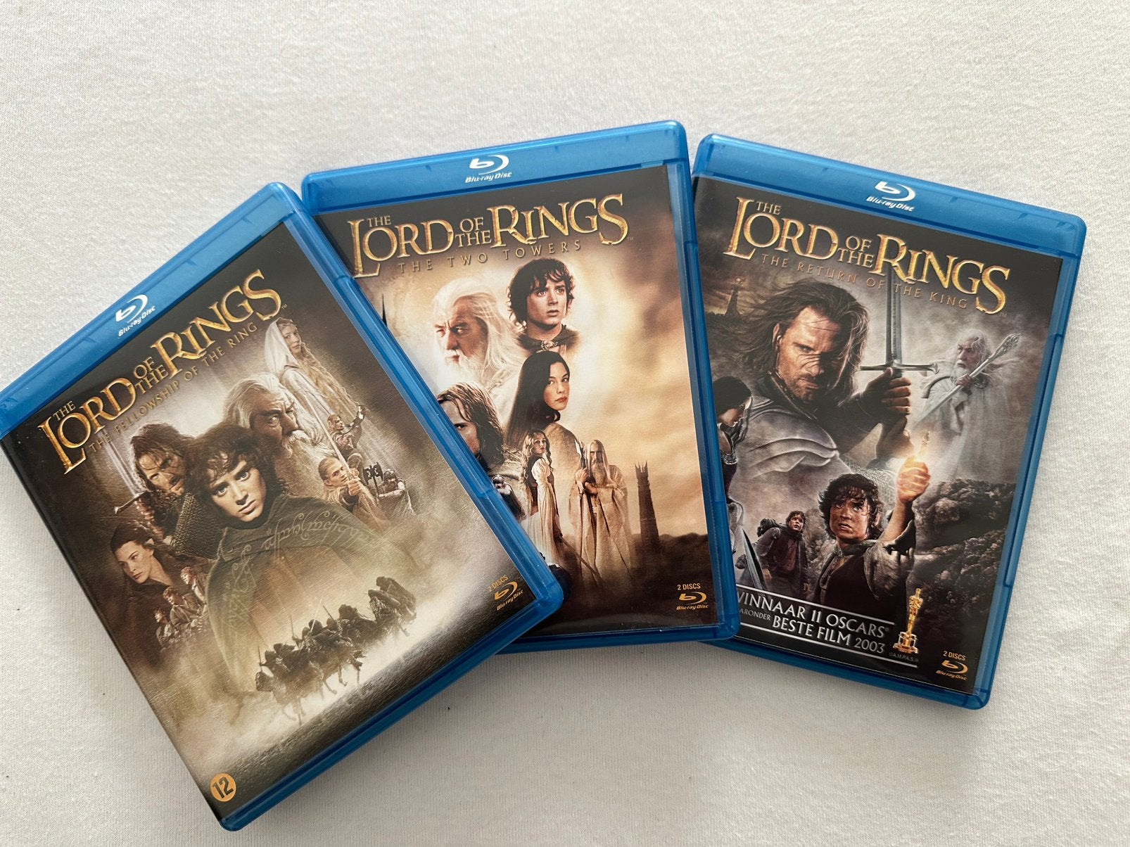 Lord of the Rings trilogie, Cd's en Dvd's, Ophalen of Verzenden, Zo goed als nieuw, Blu-ray
