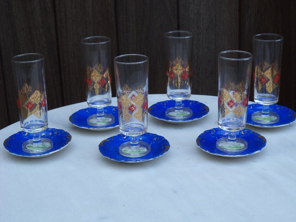 6 Glazen + Schaaltjes, Huis en Inrichting, Ophalen of Verzenden, Zo goed als nieuw