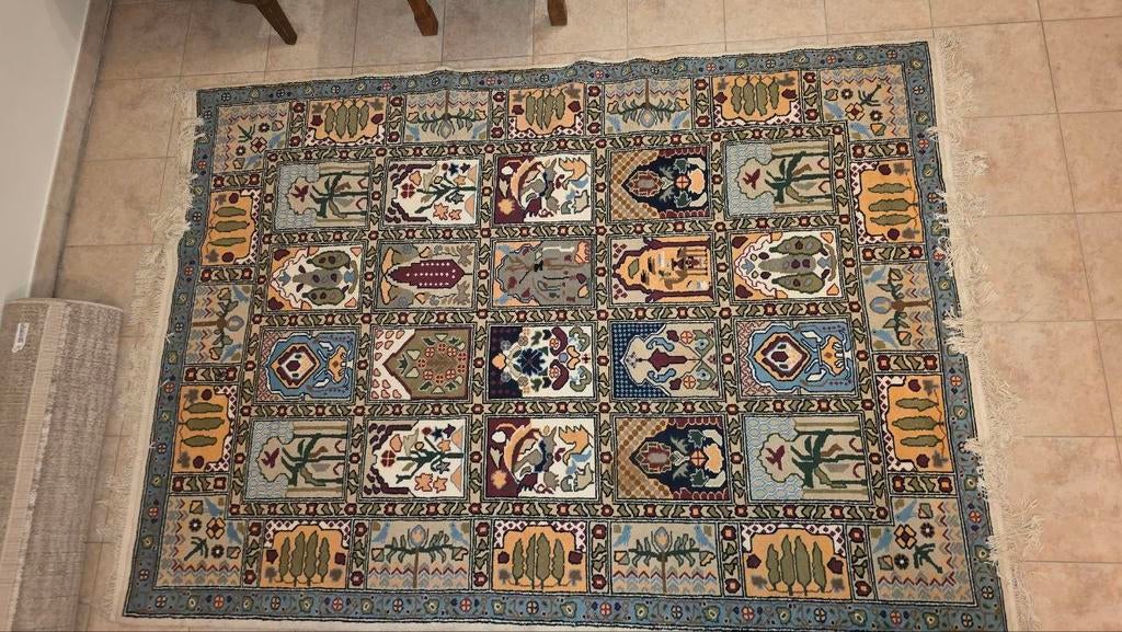 Prachtig kleurrijk tapijt 200x300 in zeer goede staat, Enlèvement, Comme neuf