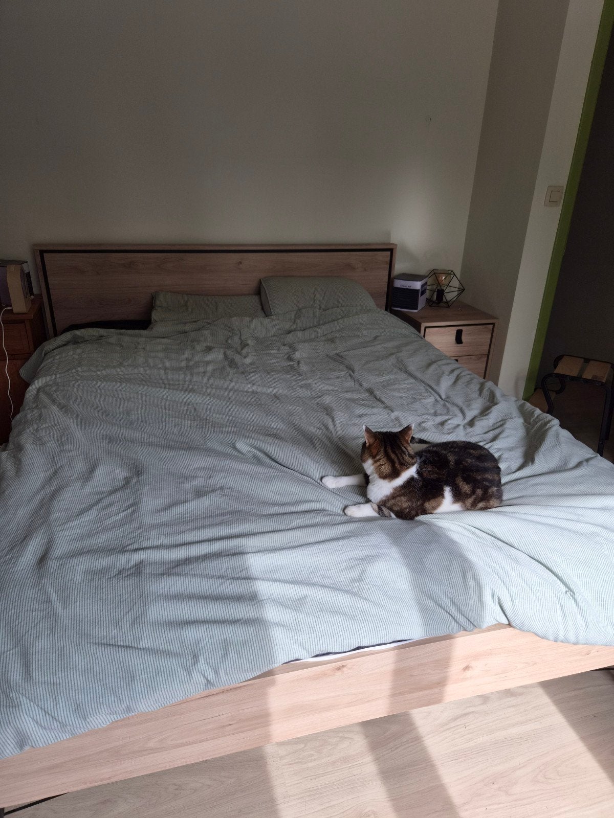 Bed met nachtkastjes, Enlèvement