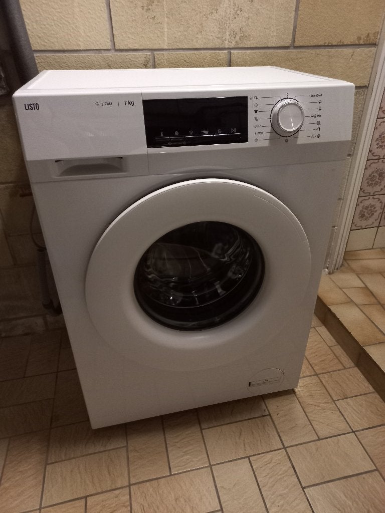 Wasmachine LISTO 7kg - klasse A - 1400t/min -Nieuw (1 maand), Elektronische apparatuur, Ophalen, Nieuw, Voorlader, Energieklasse A of zuiniger