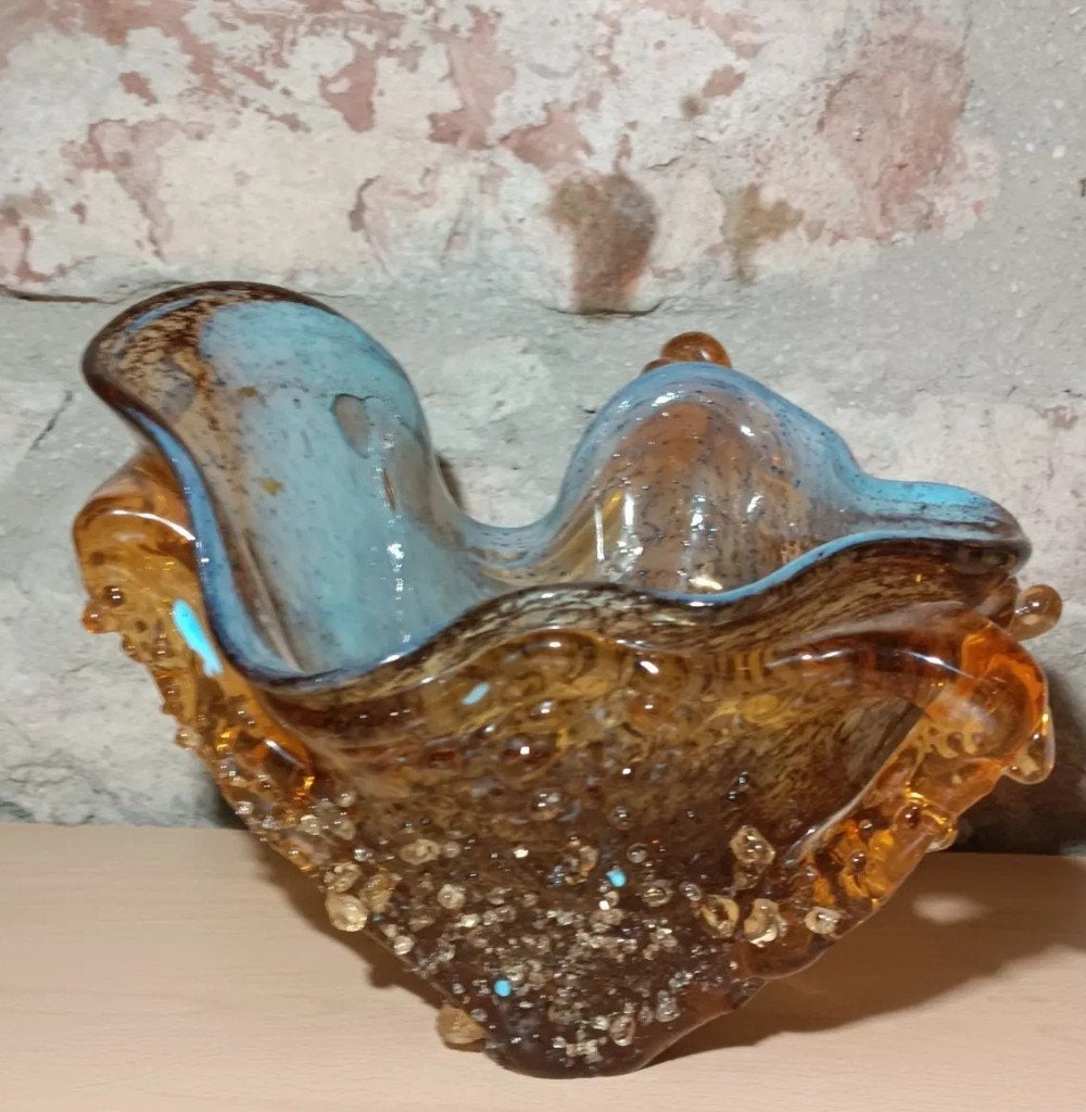 MURANO GLAS VINTAGE SCHAAL, Ophalen of Verzenden
