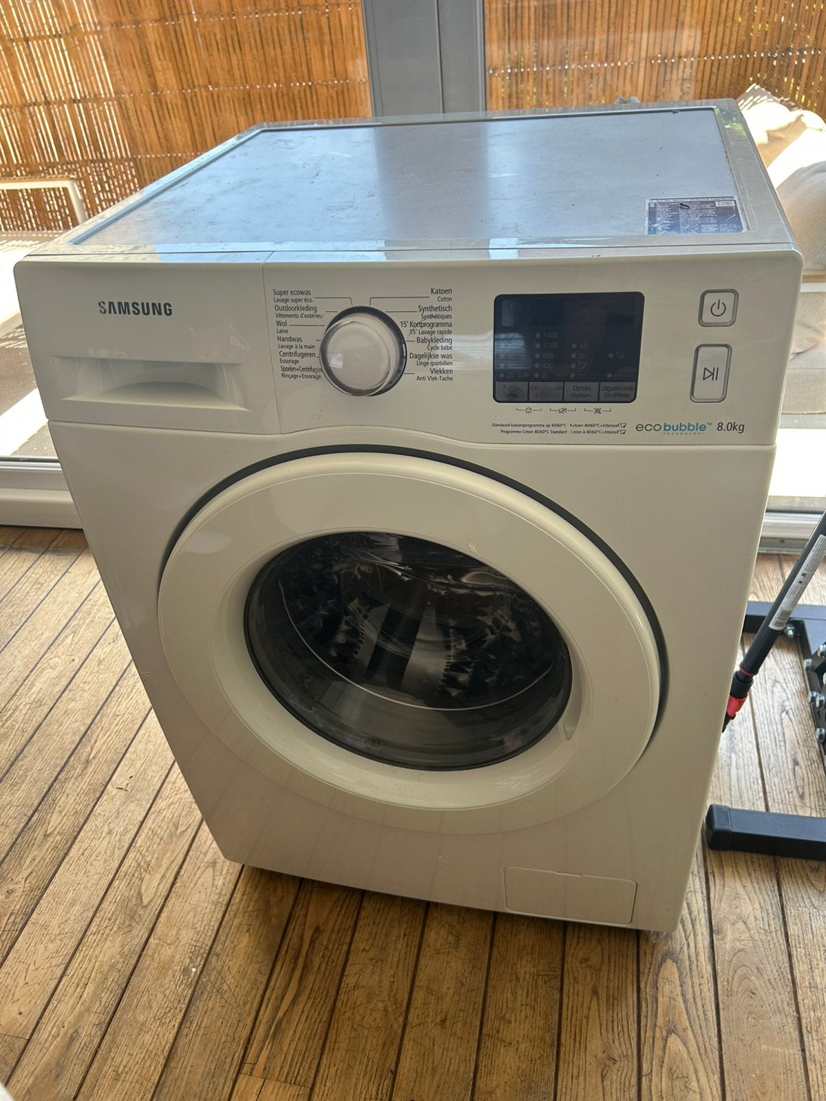 Machine a laver SAMSUNG, Electroménager, 1200 à 1600 tours, 85 à 90 cm, Programme lavage à la main, Chargeur frontal