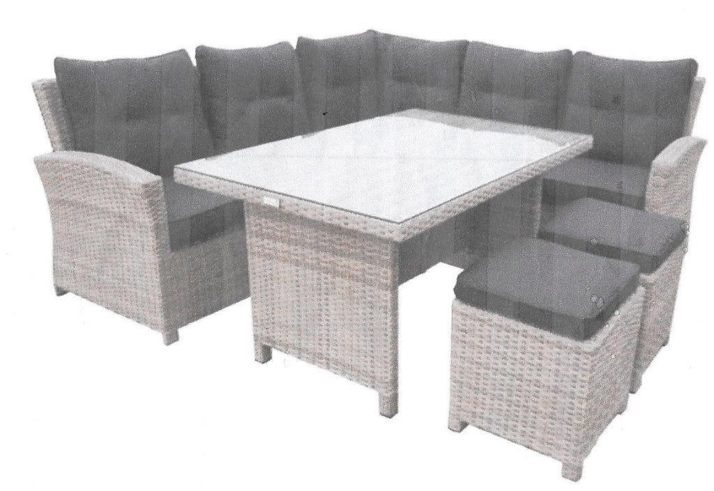 Longsset, Jardin & Terrasse, Comme neuf, Sets de jardin, Rotin, Banque