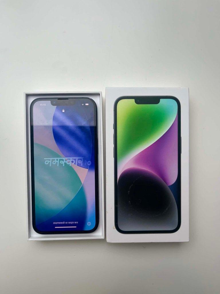 iPhone 14 — 128 Go | Minuit (noir) | Avec boîte d'origine, Télécoms, Téléphonie mobile | Apple iPhone, 128 GB, Enlèvement ou Envoi