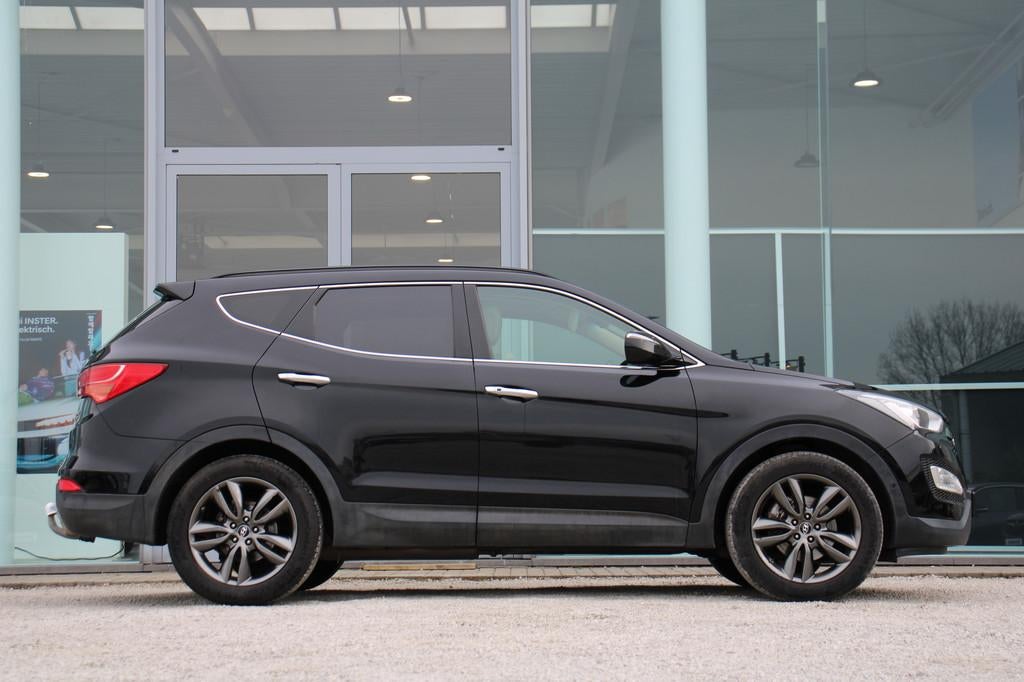 Hyundai Santa Fe 2.2CRDi Executive 4WD 197 PK *CAM*OPENDAK*T, Autos, Hyundai, Cuir, Euro 5, Beige, Entreprise