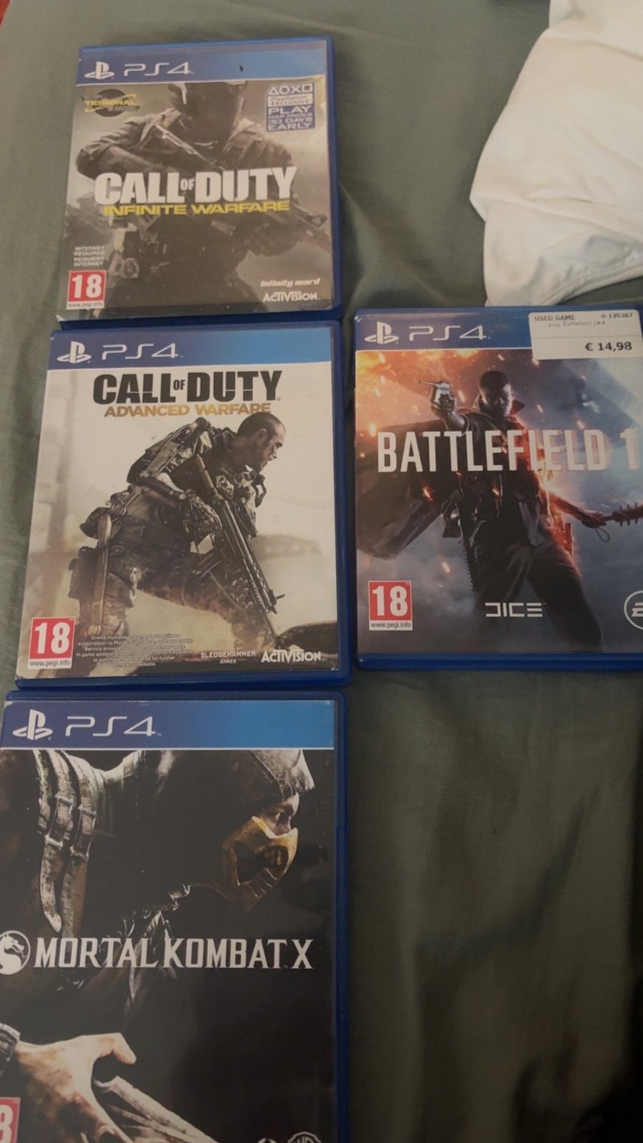 4 jeux PS4 pour 20 euros, Consoles de jeu & Jeux vidéo, Jeux | Sony PlayStation 4, Online, Enlèvement ou Envoi, 1 joueur, À partir de 18 ans