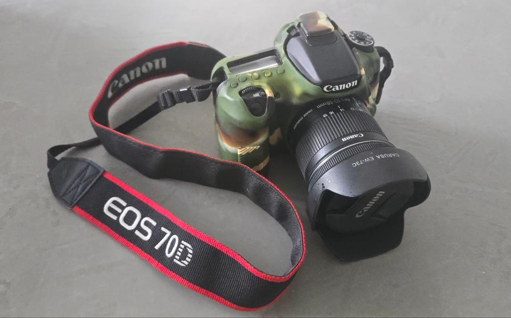 Canon 70D + 10-18 mm, Audio, Tv en Foto, Ophalen, Canon