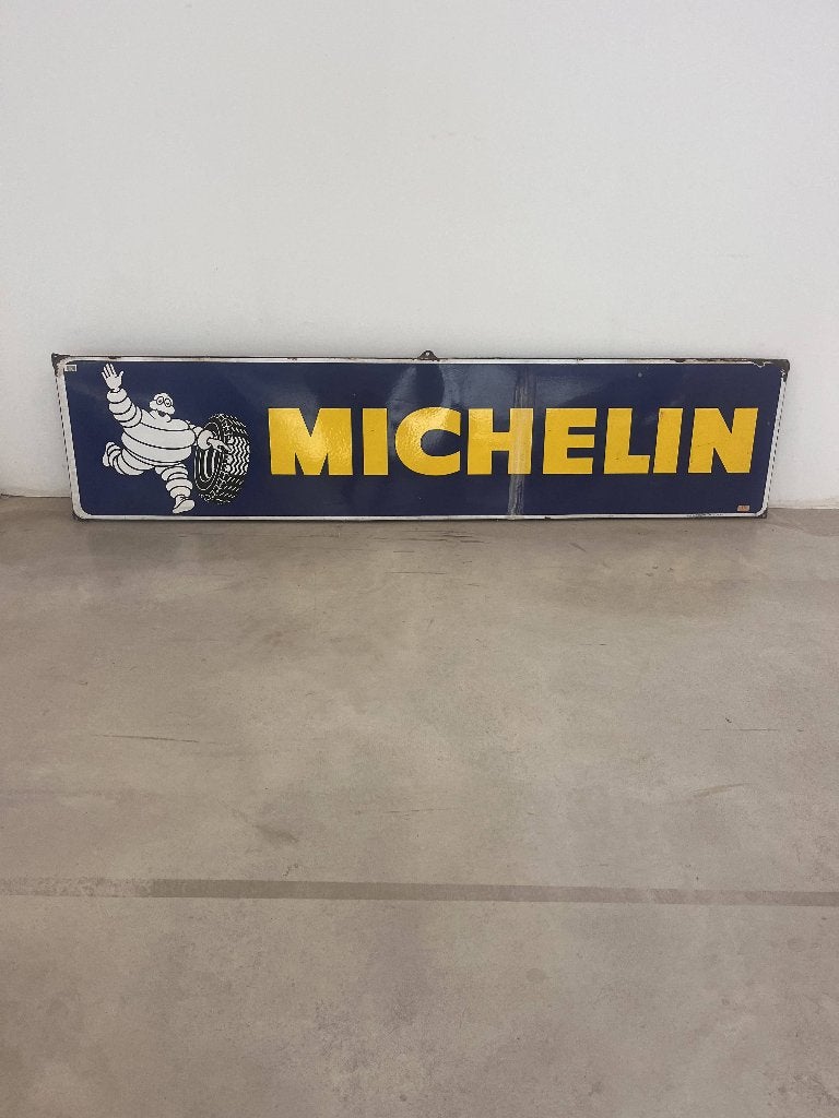 Collector's item — Origineel Michelin emaillebord van 176 cm, Enlèvement, Utilisé, Panneau publicitaire
