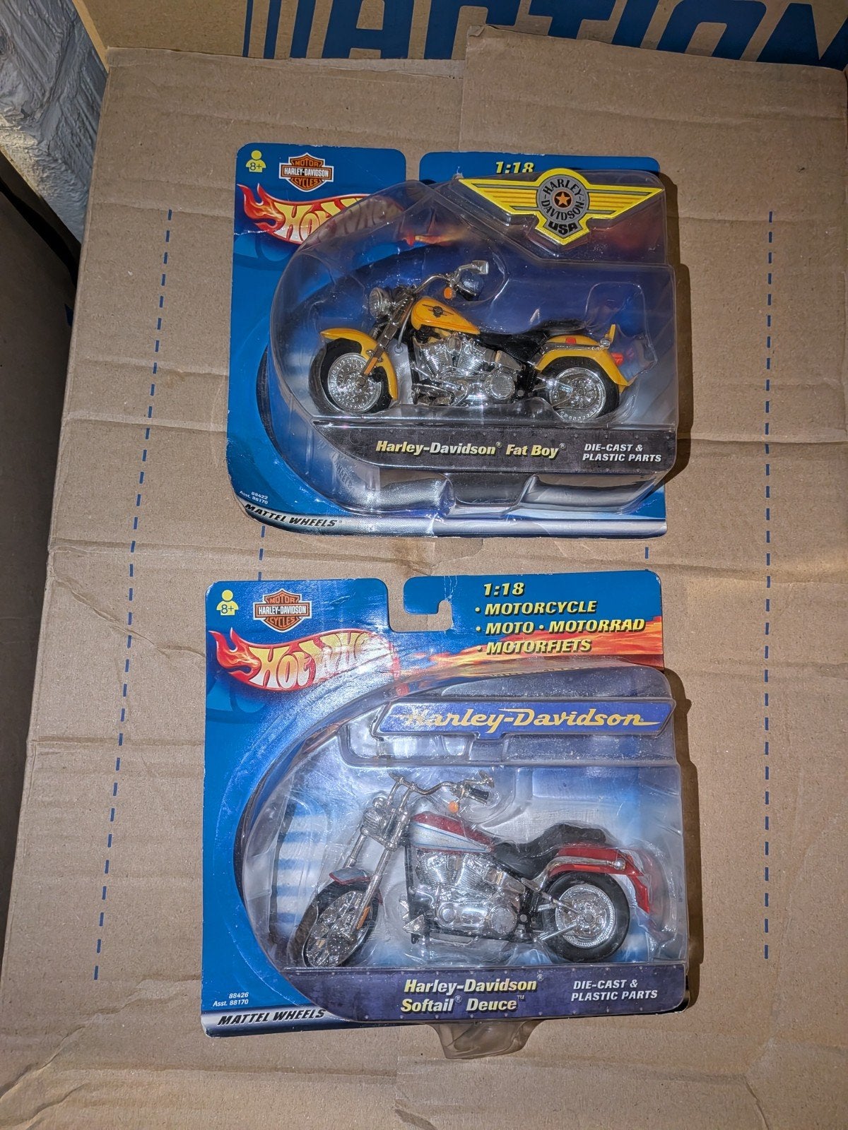 Set van 2 Hot Wheels Harley-Davidson 1:18 Mattel-motorfietse