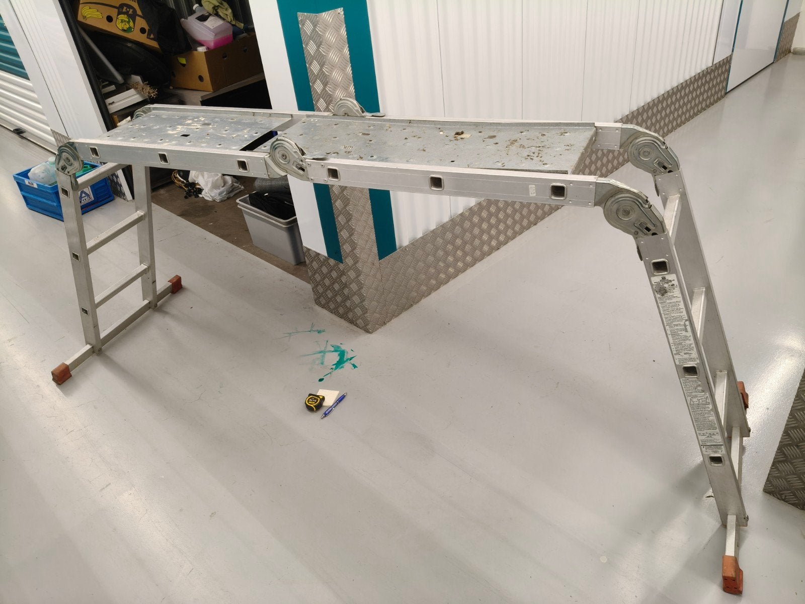 Plooiladder, Doe-het-zelf en Bouw, Gereedschap | Overige machines, Ophalen