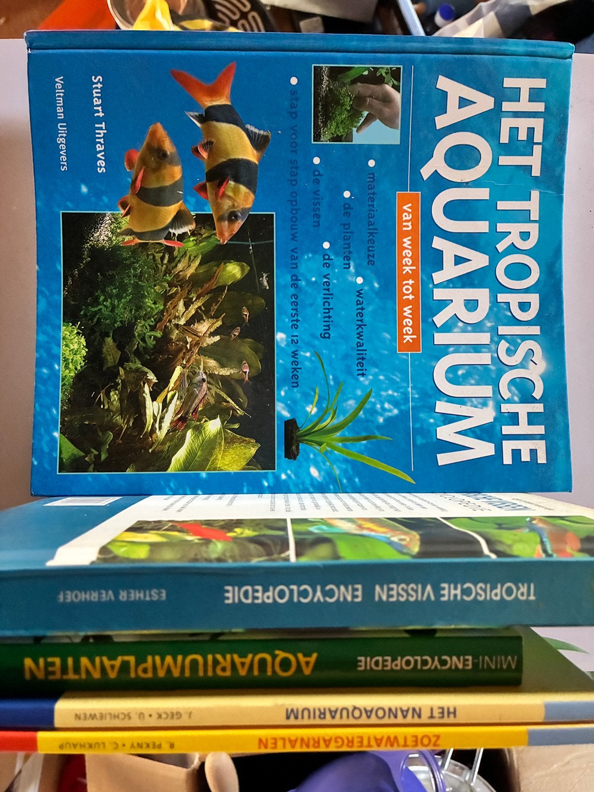 collectie aquarium-boeken, Dieren en Toebehoren, Ophalen of Verzenden, Zo goed als nieuw