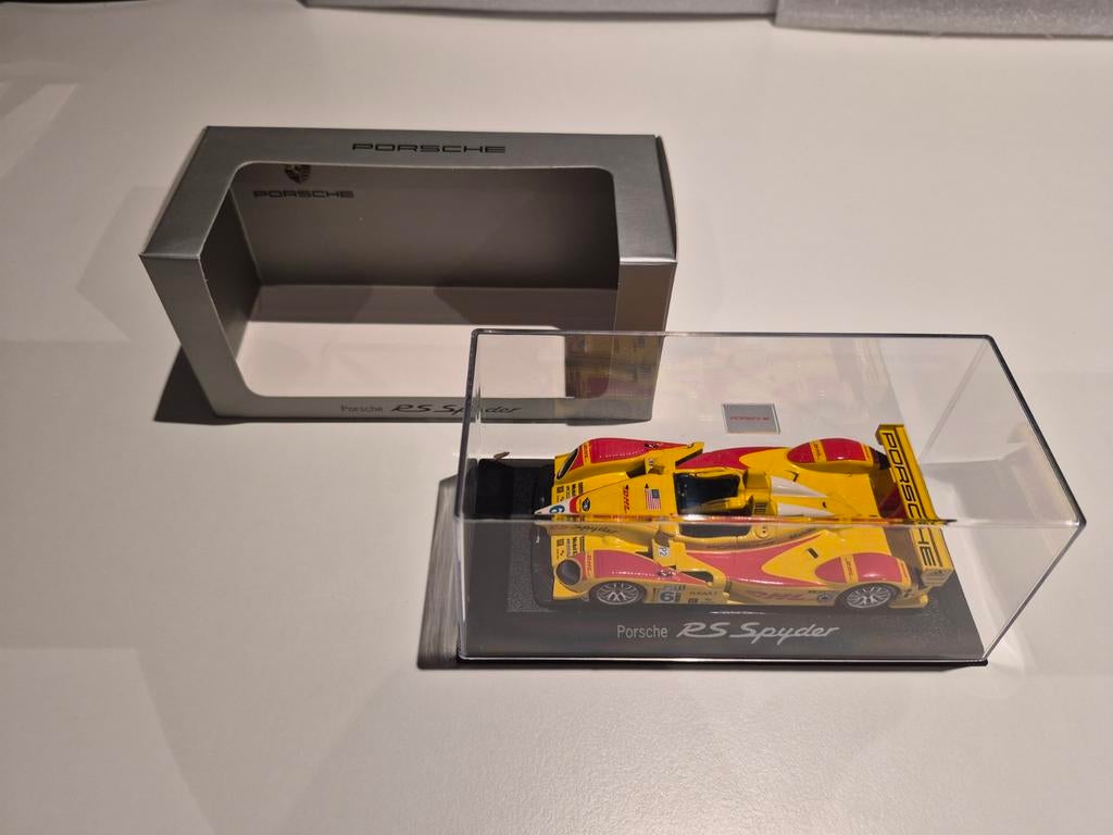 Minichamps 1/43 Porsche RS Spyder WAP 020 609 17, Ophalen of Verzenden, Zo goed als nieuw, Auto, MiniChamps