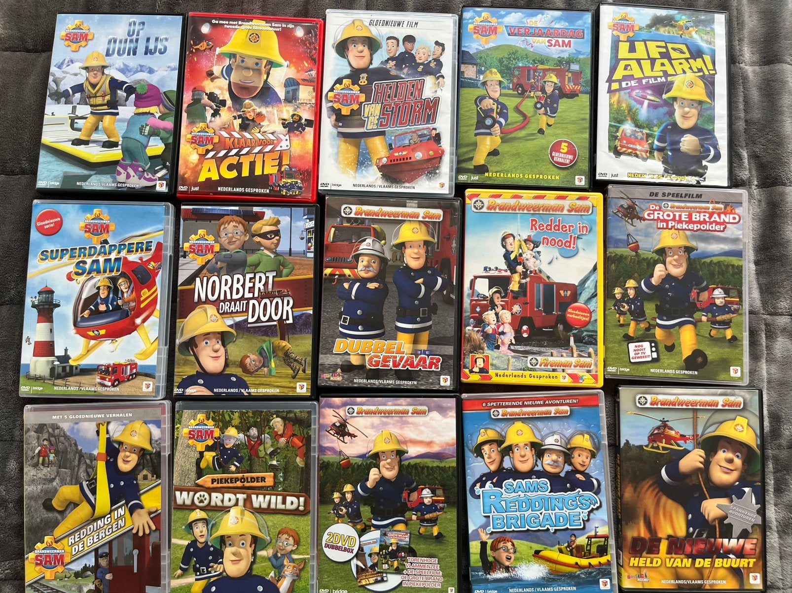15 dvd’s Brandweerman Sam, Ophalen, Zo goed als nieuw