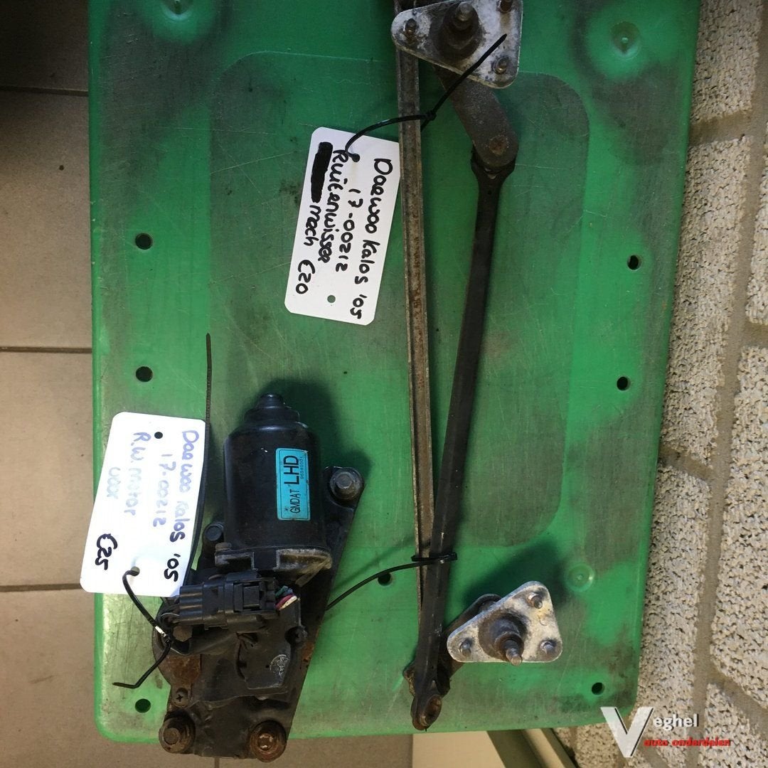 Daewoo / chevrolet  Kalos 2005 ruitenwissermotor en ruitenwi, Gebruikt, -, -, Ophalen of Verzenden