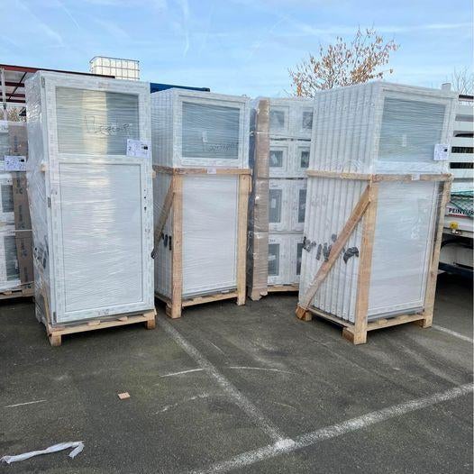 Destockage - Portes de services Pvc en stock à bas prix, Enlèvement ou Envoi, Neuf, Chambranle de porte, Vitre comprise