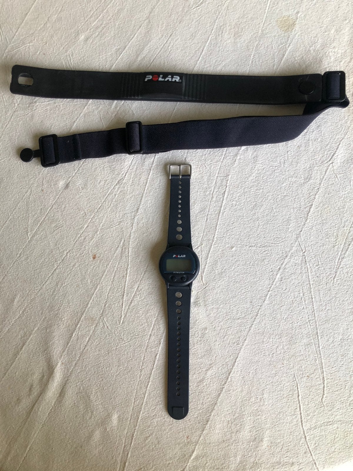 Polar Fitwatch, Ophalen of Verzenden, Hartslag, Gebruikt, Zwart