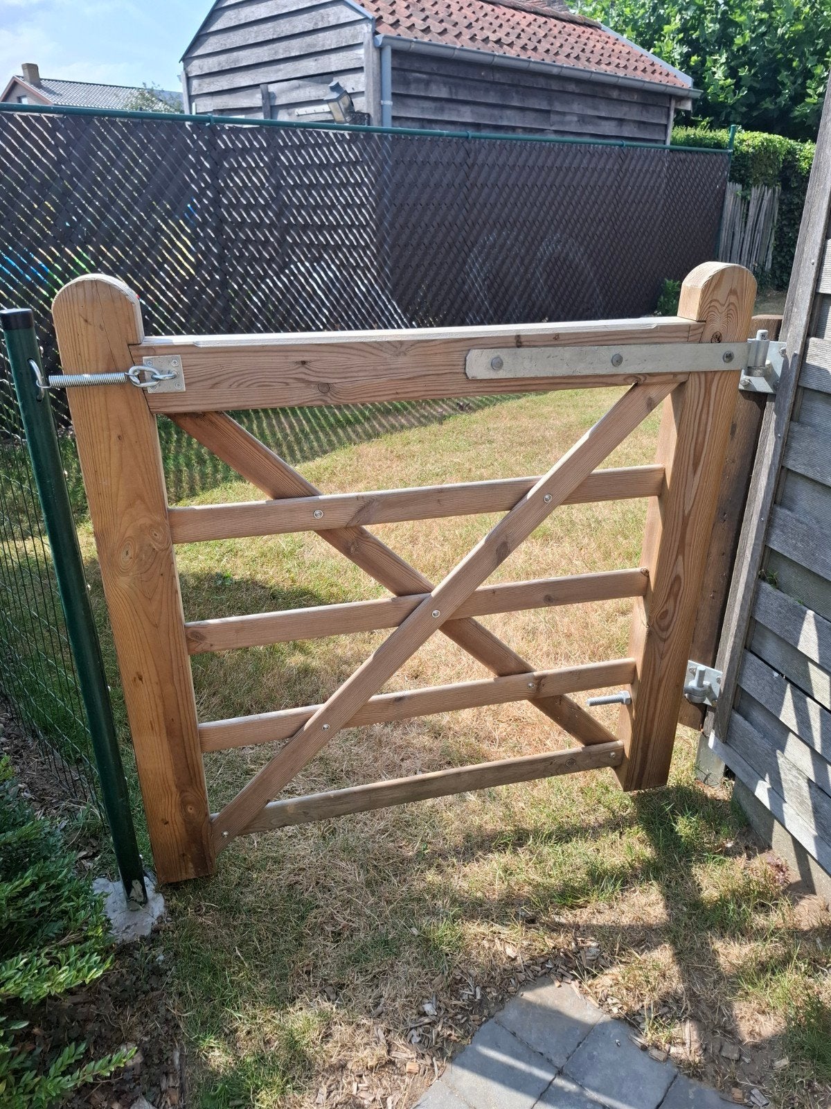 Engelse weidepoort voor in de tuin, met beslag 200€., Ophalen