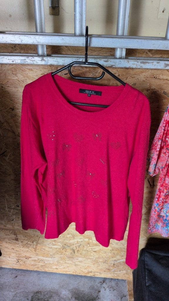 pull rouge - 50 - 5€, Vêtements | Femmes, Grandes tailles, Enlèvement ou Envoi, Porté, Rouge, Pull ou Veste