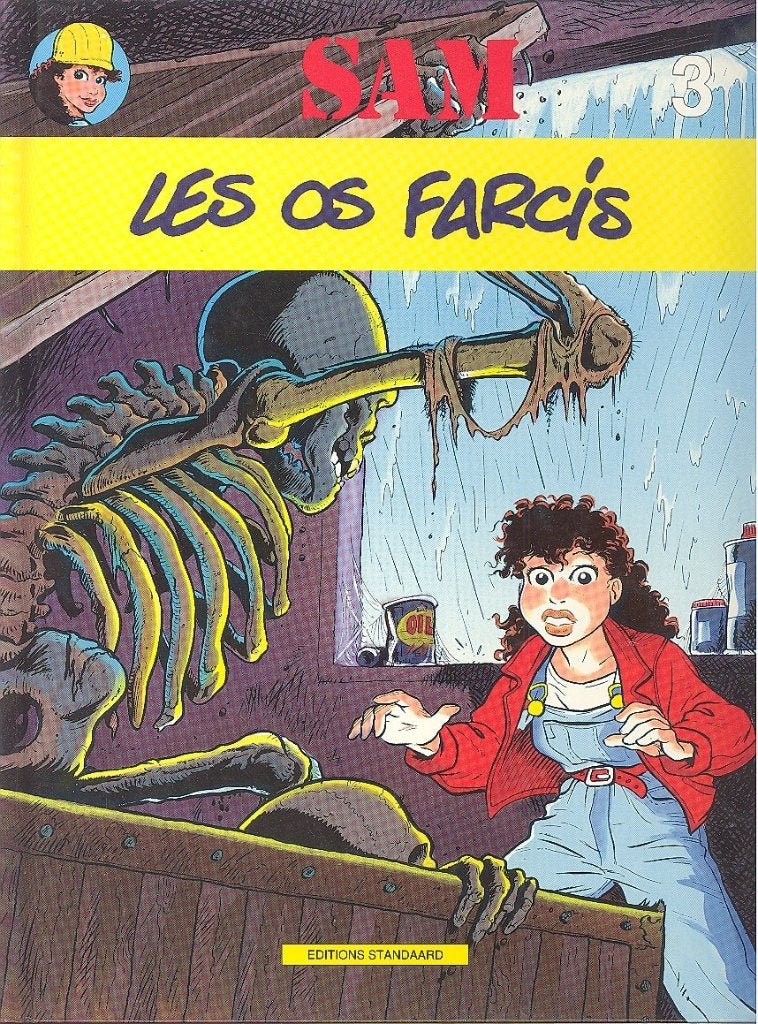 Sam nr 3:Les os farcis - met opdrachttekening., Eén stripboek, Ophalen of Verzenden, Zo goed als nieuw, Bosschaert - Legendre