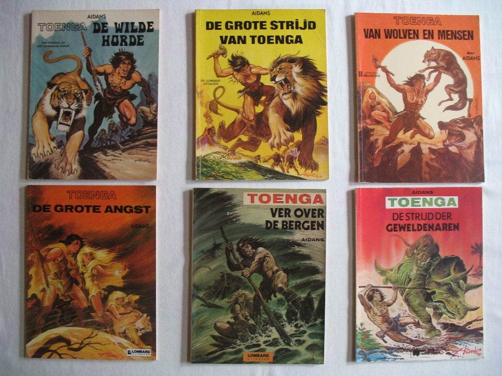 Toenga, 11 stuks, E Aidans, Boeken, Meerdere stripboeken, Ophalen of Verzenden, Zo goed als nieuw