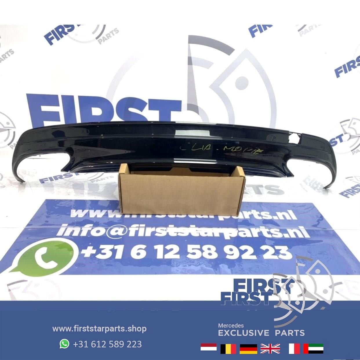 W117 X117 CLA Facelift AMG diffuser achterbumper origineel M, Gebruikt, -, Ophalen of Verzenden, -
