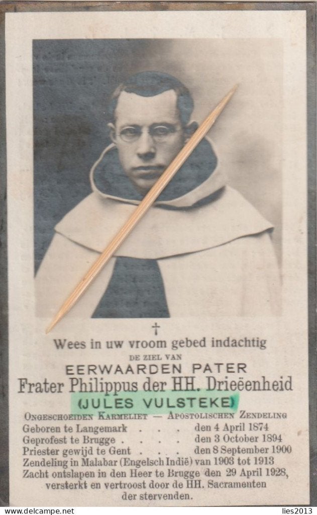 Priester Vuylsteke, Verzenden