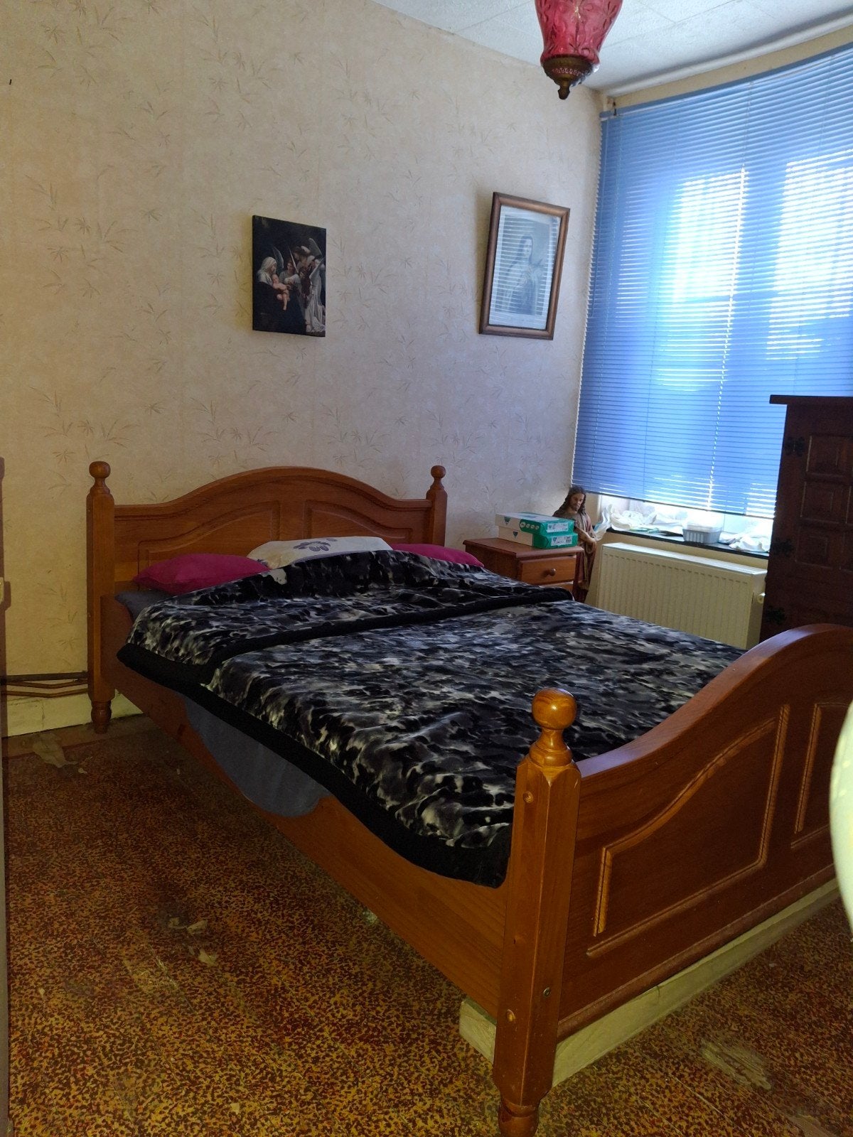 chambre complète pin, 2 personnes, Maison & Meubles, Chambre à coucher | Chambres à coucher complètes, Enlèvement, Comme neuf
