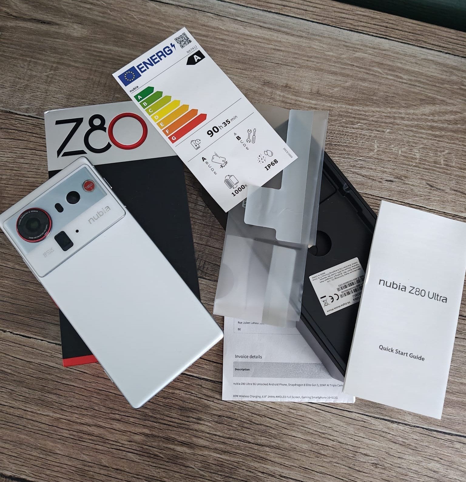 Nubia Z80 ultra white 16Go/512GB, Enlèvement ou Envoi