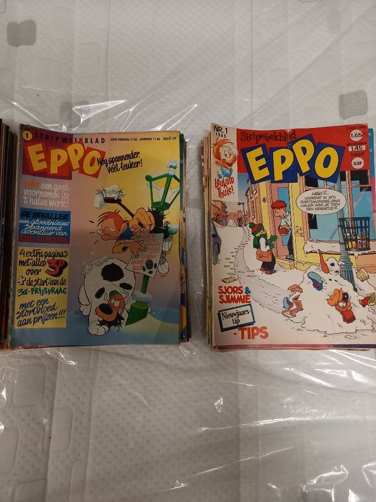 Eppo 1980-1985 - 6 jaargangen, Gelezen, Ophalen of Verzenden, Verschillende auteurs, Meerdere stripboeken