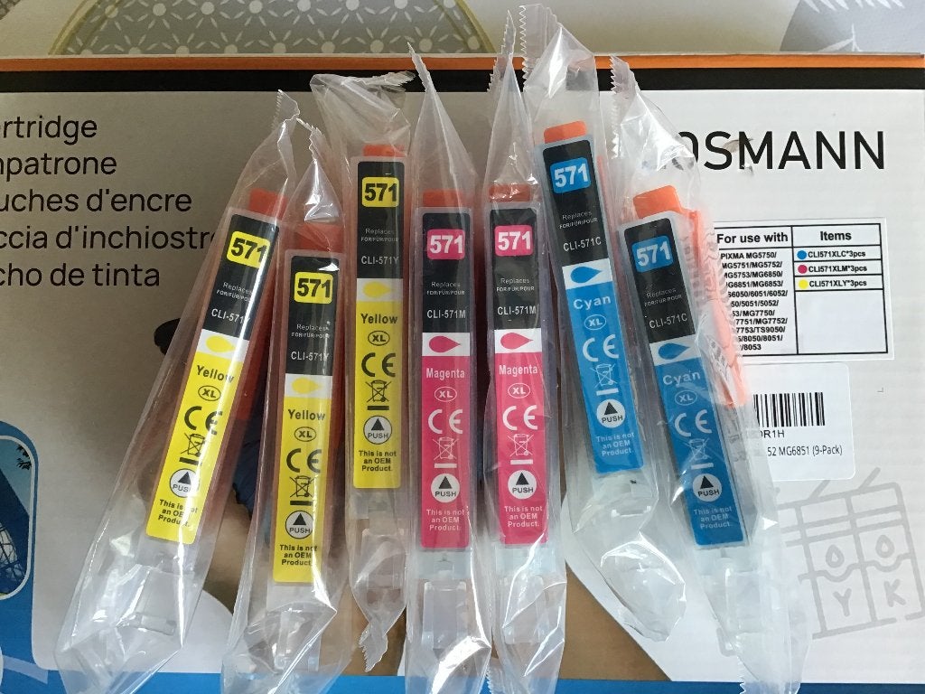 Cartouches d’encre couleur CLI571 pour imprimante Canon, Computers en Software, Printerbenodigdheden, Ophalen, Nieuw, Cartridge