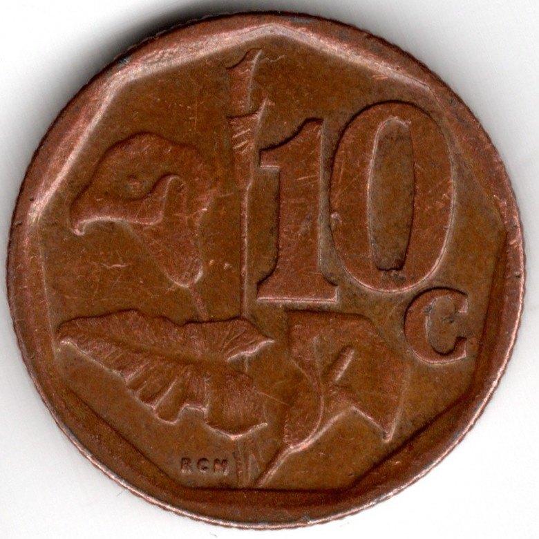 Zuid-Afrika : 10 Cent 2016  KM#???  Ref 15915, Ophalen of Verzenden, Zuid-Afrika, Losse munt