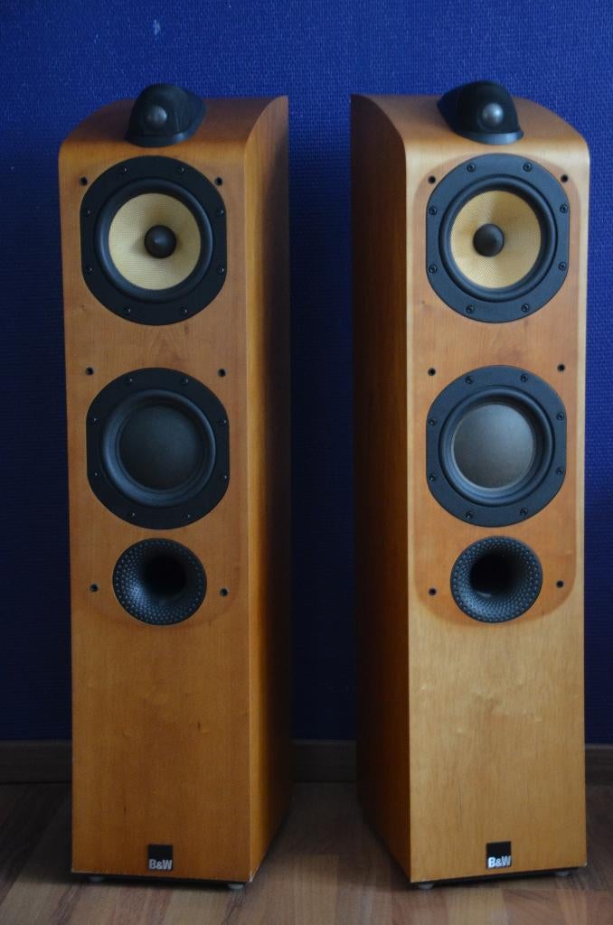 B&W 704 Floorstanding Speakers; Cherrywood Pair, Enlèvement, Utilisé, Haut-parleur central