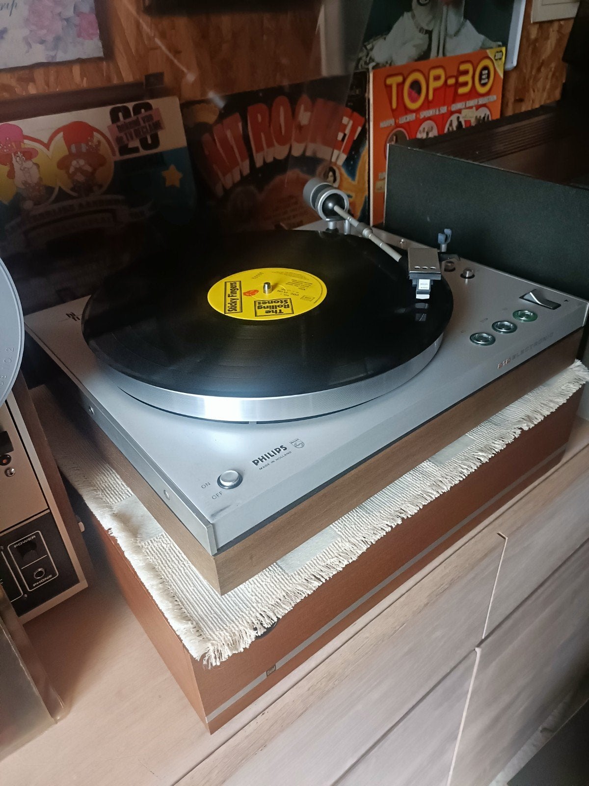 Philips 22 Ah 212 Fisheye, Tourne-disque, Enlèvement ou Envoi, Utilisé, Réglage pitch