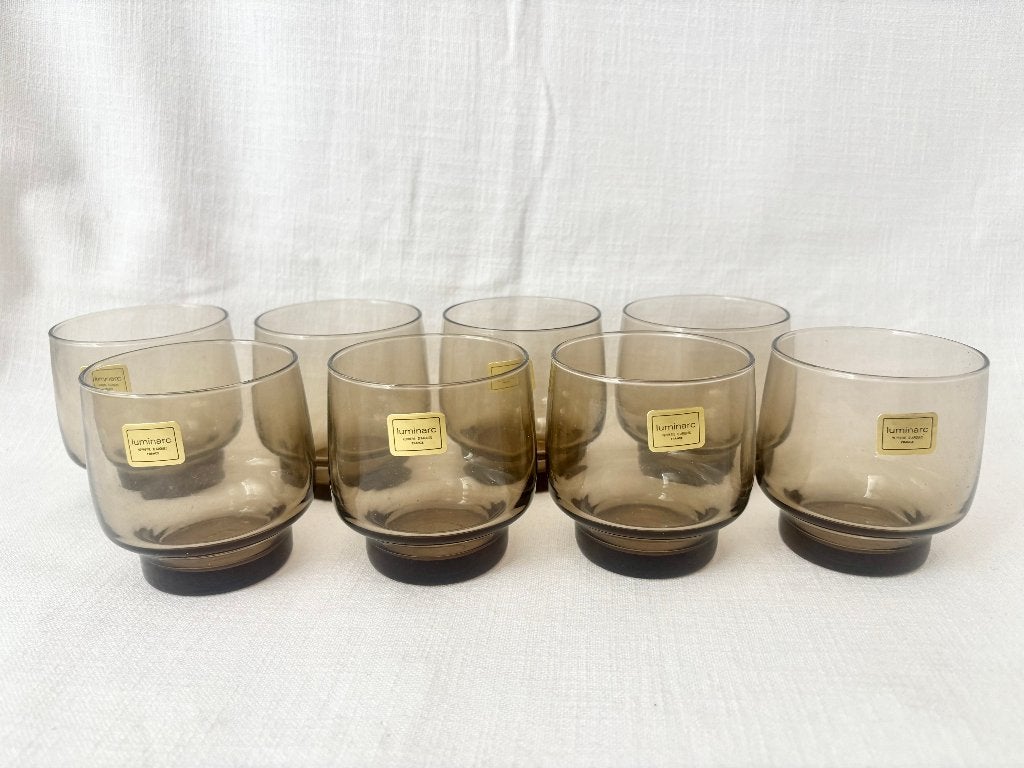 Luminarc - Vintage glazen (8 stuks), Glas of Glazen, Overige merken, Vintage, Nieuw