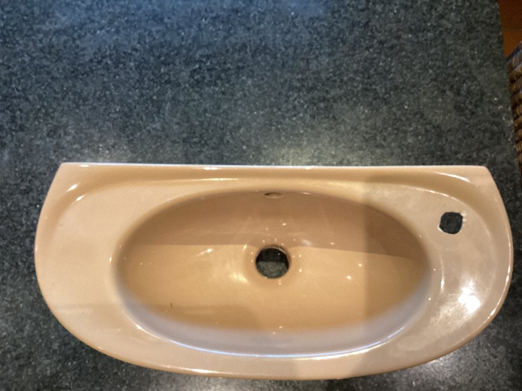Lavabo pour toilettes, Bricolage & Construction, Sanitaire, Enlèvement, Utilisé, Pierre, Toilettes
