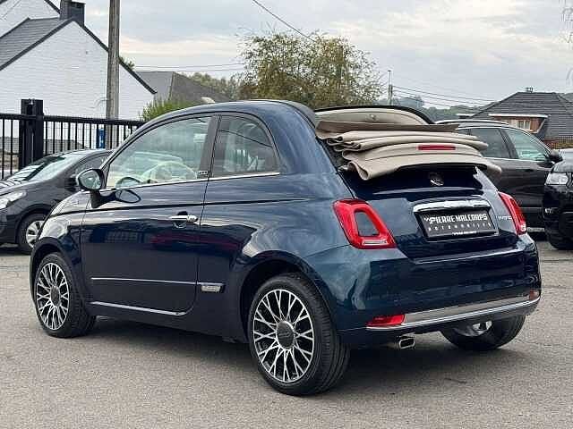 Fiat 500C 1.0 HYBRID DOLCEVITA / CABRIO / AIRCO / NAV /, Auto's, 4 zetels, 50 kW, Cabriolet, Blauw