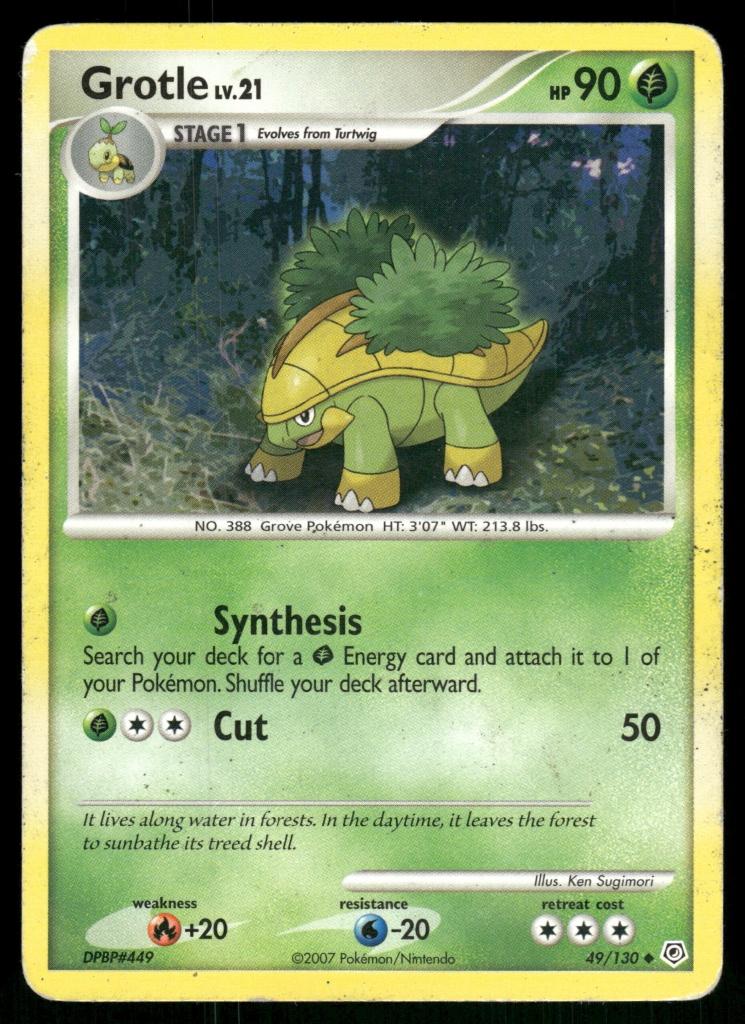 Grotle 49/130 - Diamond &amp; Pearl (Good), Hobby & Loisirs créatifs, Jeux de cartes à collectionner | Pokémon, Utilisé, Envoi