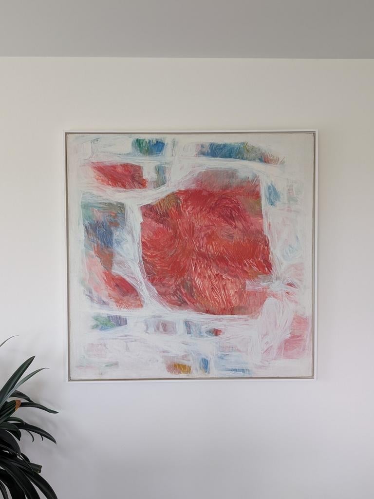 Hugo Claus, schilderij 113 x 113 cm, Antiek en Kunst, Kunst | Litho's en Zeefdrukken, Ophalen