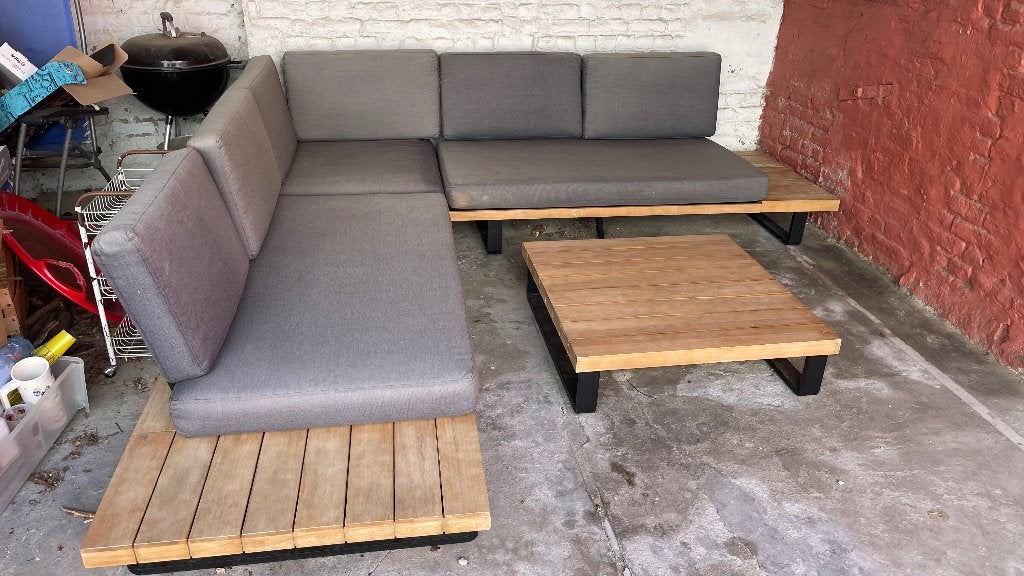 Salon extérieur Maison du Monde, 5 places, Salons de jardin, Enlèvement, Utilisé