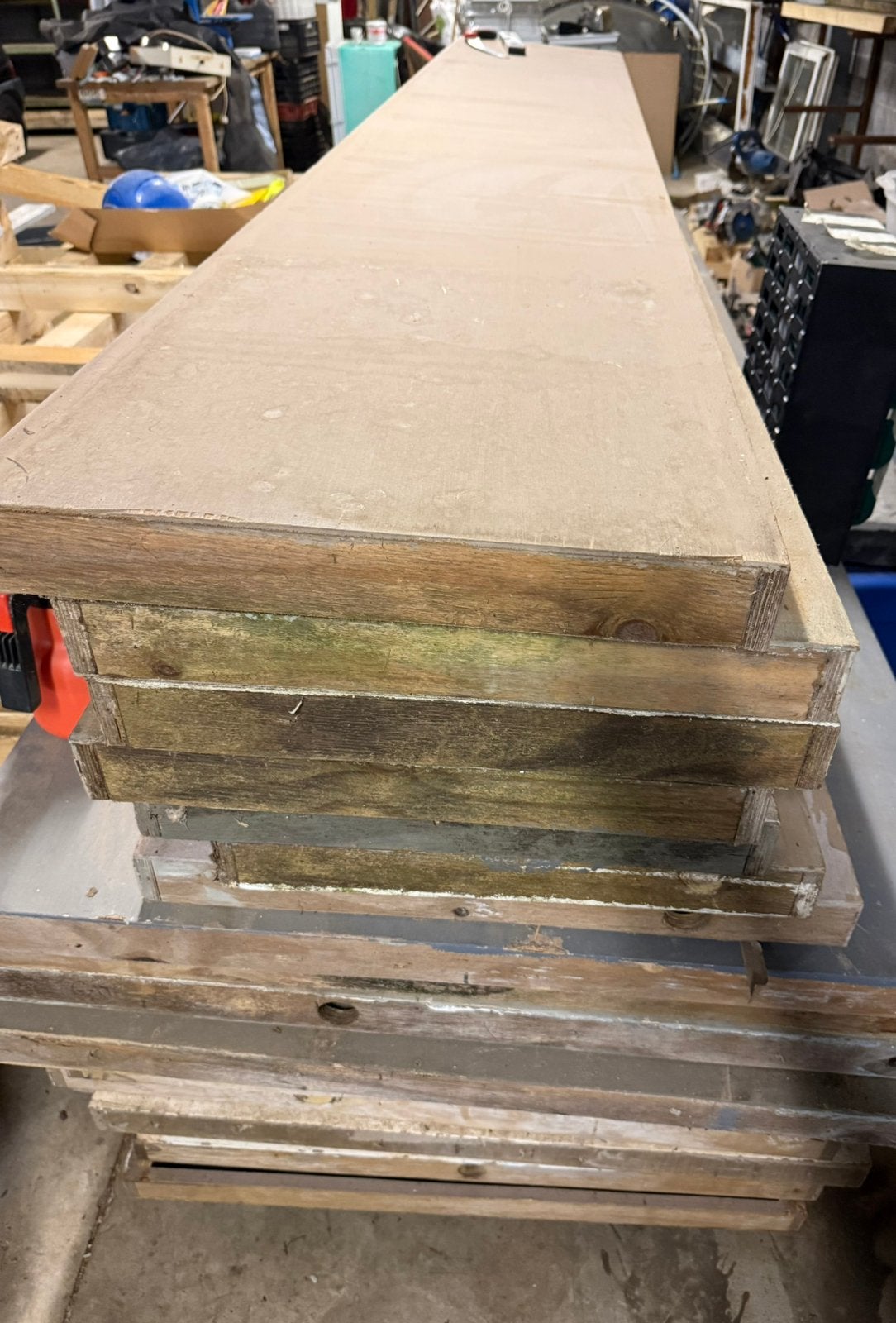 Houten platen / bekisting, Ophalen, Zo goed als nieuw