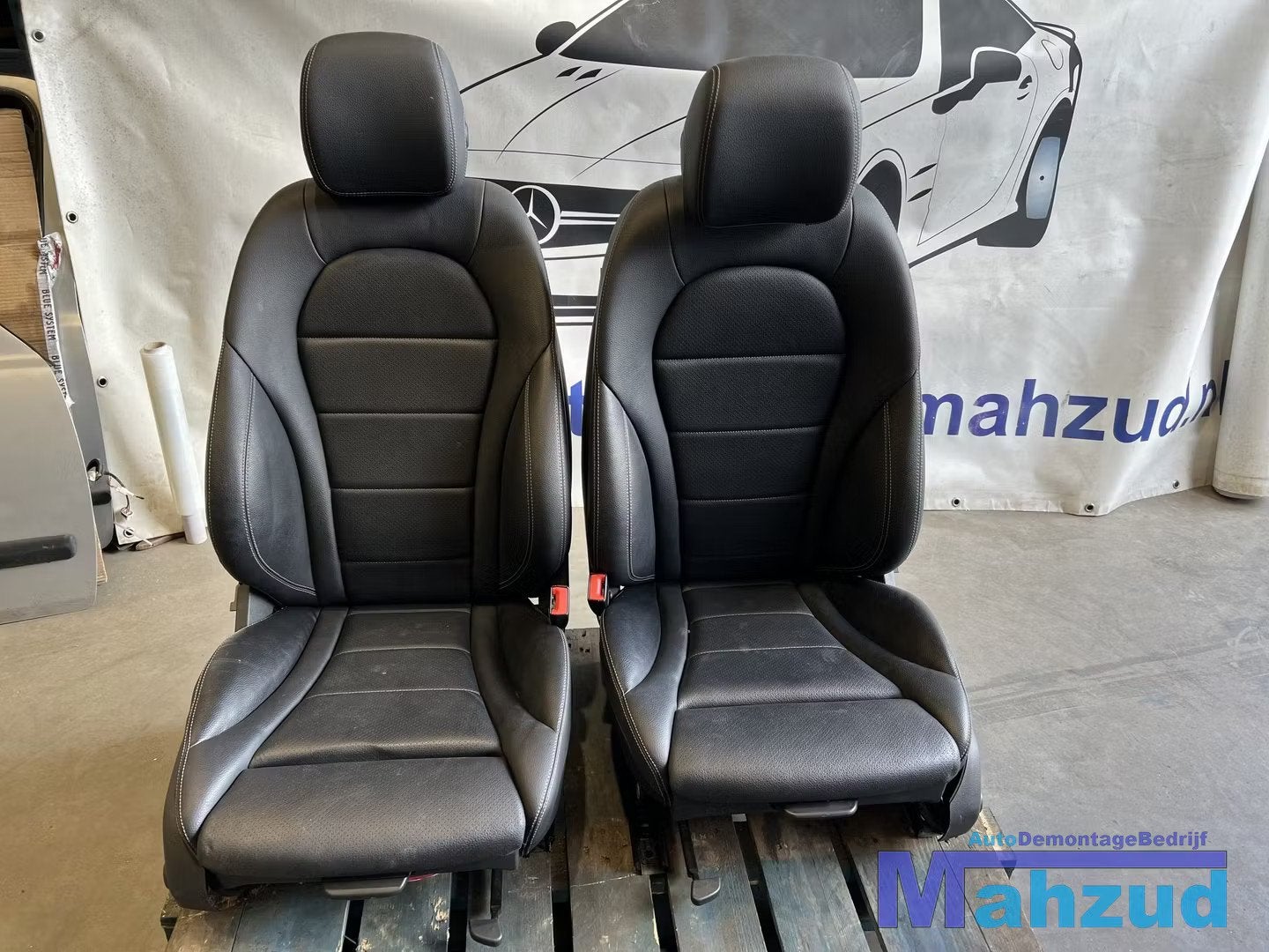MERCEDES GLC C253 COUPE Zwart leer interieur 2016+, Auto-onderdelen, Interieur en Bekleding, Gebruikt, Mercedes-Benz AG, Mercedes-Benz