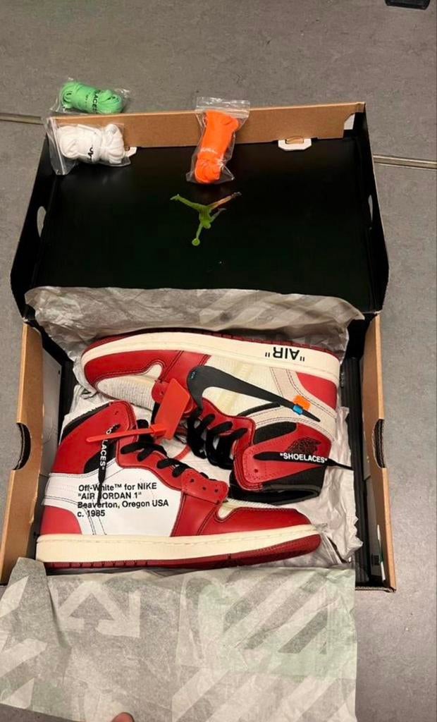 Jordan 1 off white chicago, Ophalen of Verzenden, Nieuw, Overige kleuren, Sneakers