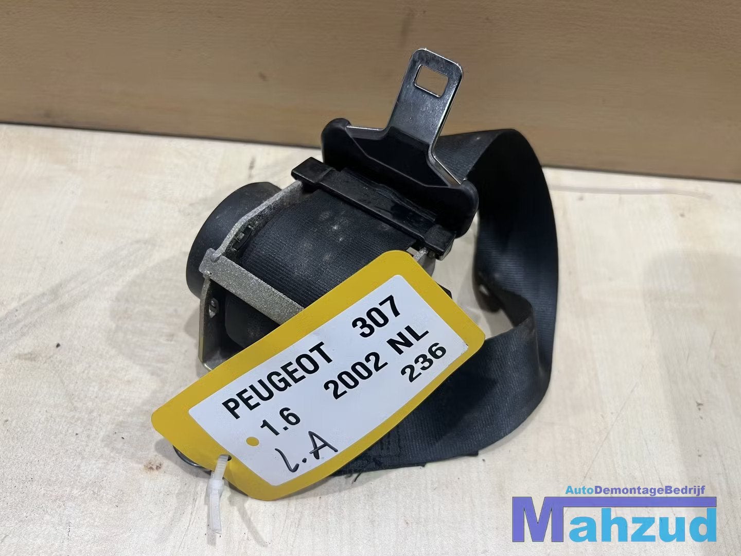 PEUGEOT 307 LINKS achter gordel (5 deurs) 2000-2007, Fabrikant BV, Utilisé, Info@fabrikant.eu, Fabrikantstraat 1
1000 AA  Amsterdam, NL