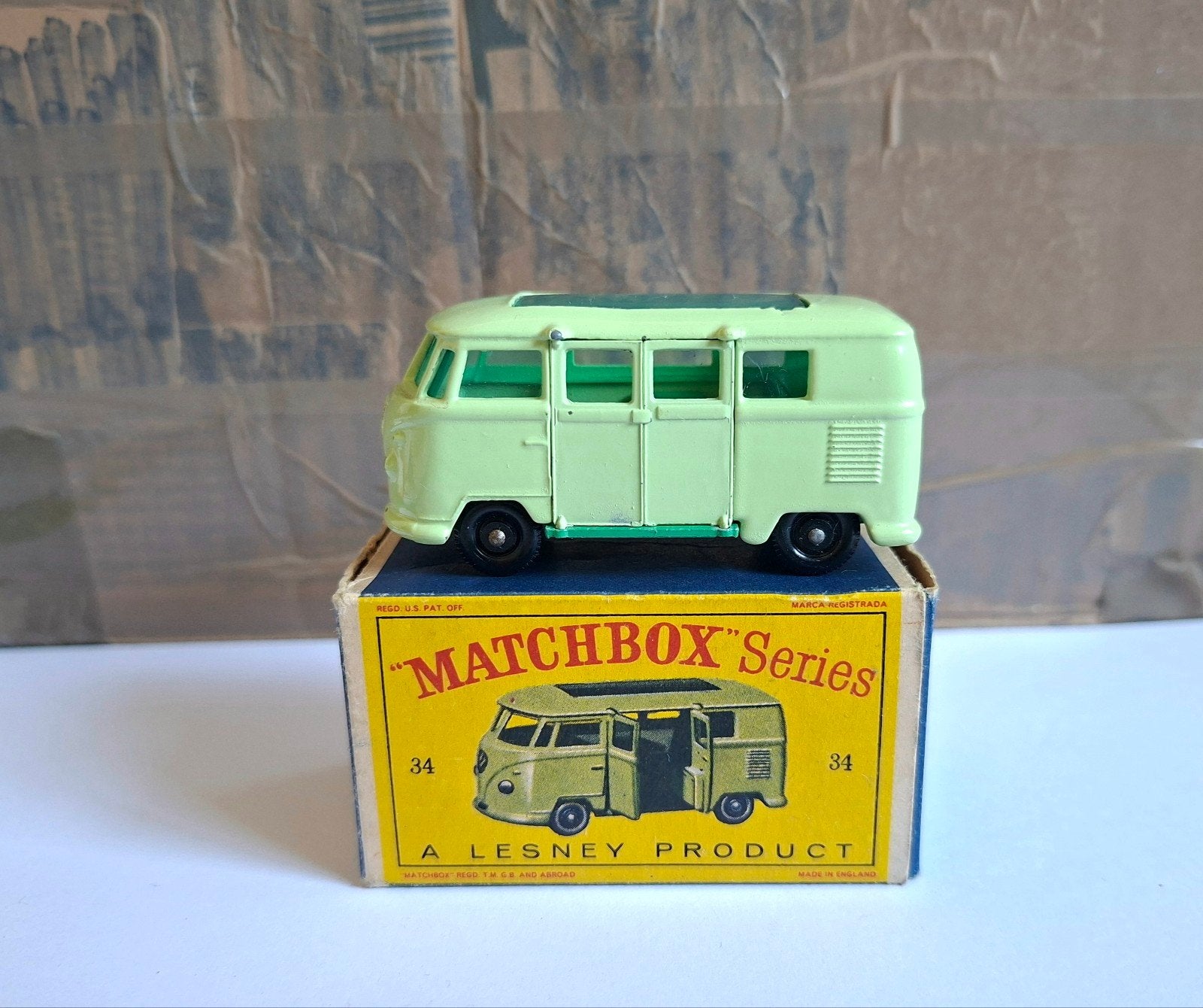 Matchbox 34 volkswagen camper, Ophalen of Verzenden, Matchbox