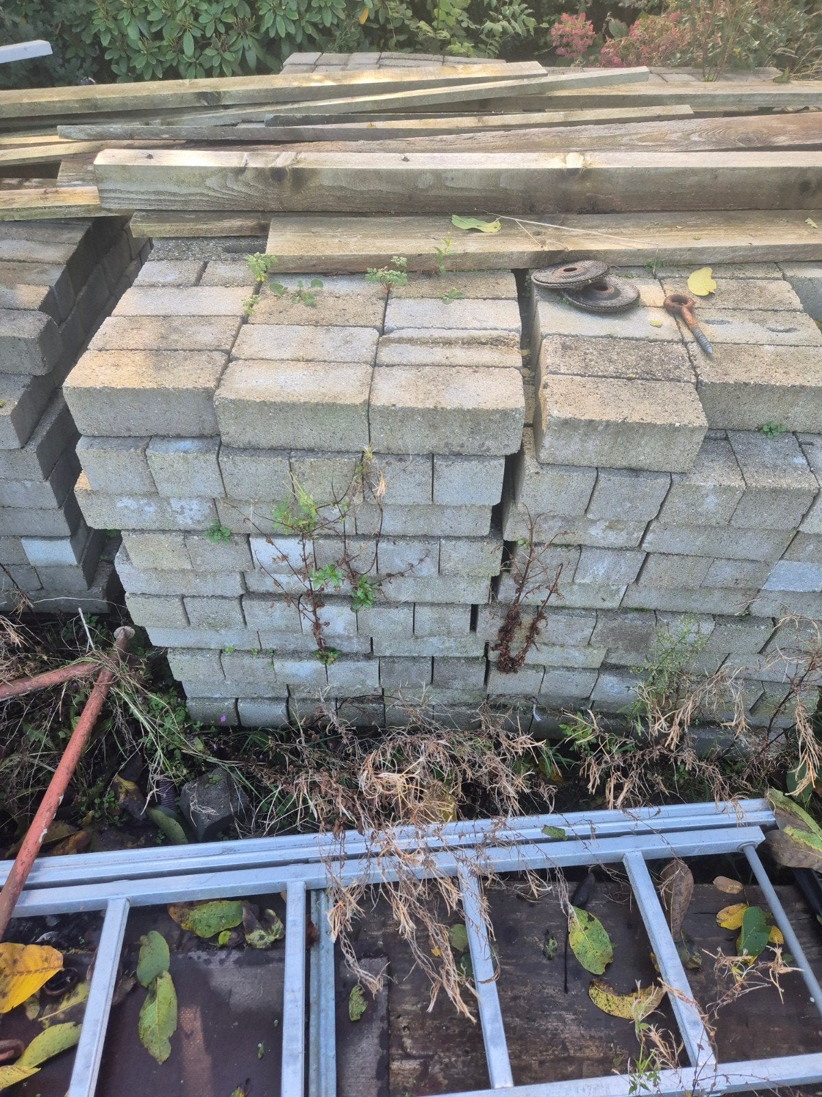 pavés en béton gratuits, Jardin & Terrasse, Enlèvement