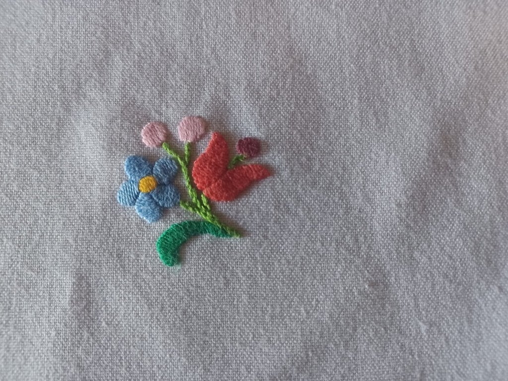 Origineel Hongaars Kalocsa Handgeborduurd Tafelkleed – 76x76, Ophalen of Verzenden